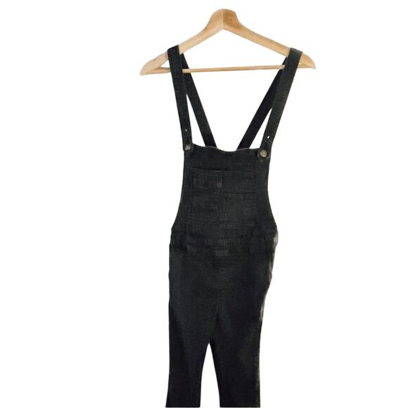 Free People- Black/Grey Denim Overalls Size 26 - Picture 13 of 14